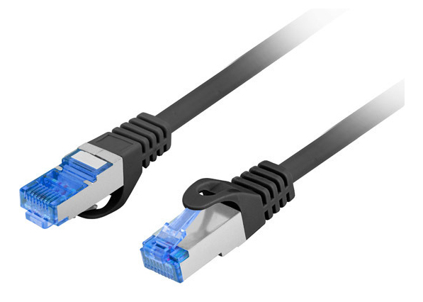 PCF6A-10CC cable de red Negro 0,25 m Cat6a S/FTP (S-STP)