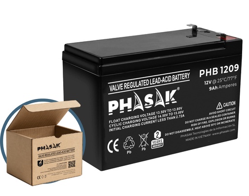 [PHB 1209] Batería 12V 9Ah - PHB 1209