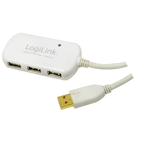 [UA0108] UA0108 hub de interfaz 480 Mbit/s Blanco