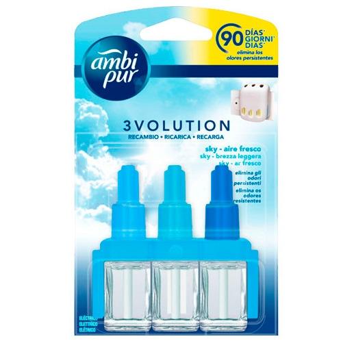 [939189] AMBIPUR AMBIENTADOR 3 VOLUTION RECAMBIO AIRE FRESCO 21ML