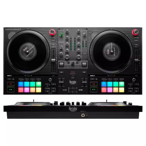 [4780928] INPULSE T7 Controladora con opción de realizar scratch utilizando discos de vinilo Negro