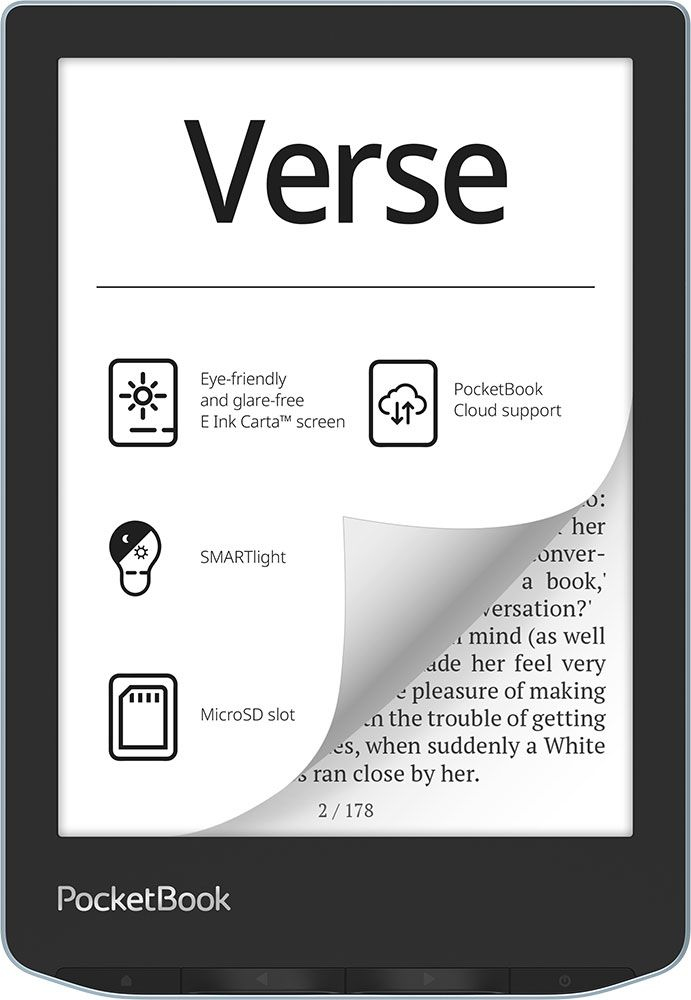 [PB629-2-WW] Verse lectore de e-book 8 GB Wifi Negro, Azul