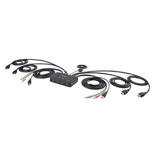[C2-DH46-UA2-CBL-KVM] C2-DH46-UA2-CBL-KVM interruptor KVM Negro