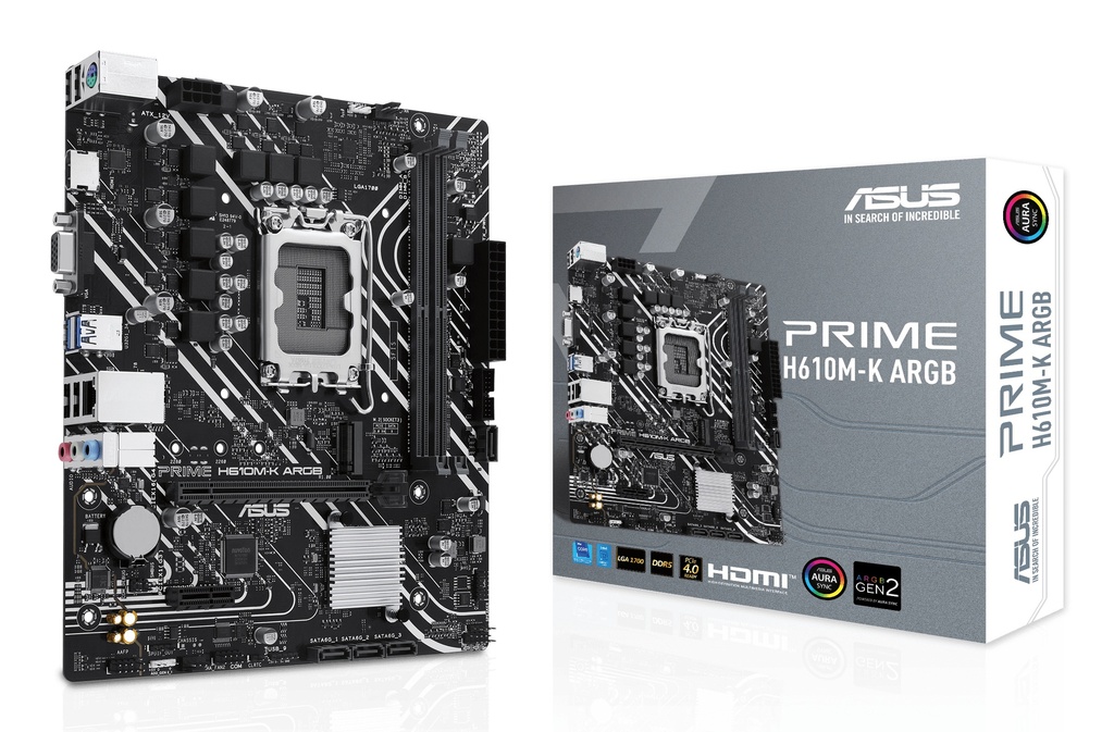 PRIME H610M-K ARGB Intel H610 LGA 1700 micro ATX