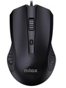 RATÓN USB CON CABLE, NEGRO - NILOX