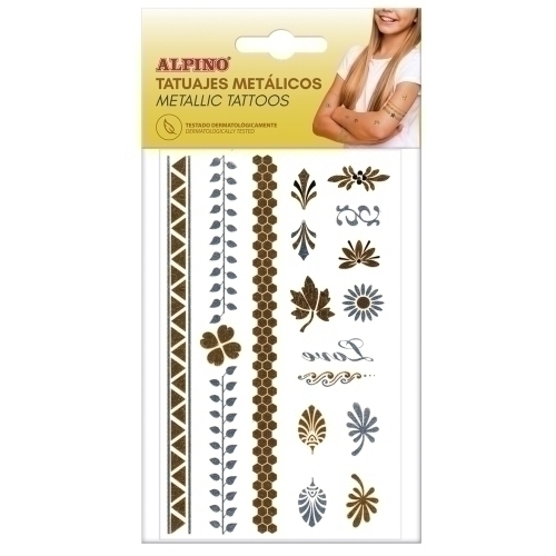 MAQUILL.ALPINO TATUAJE METALICO