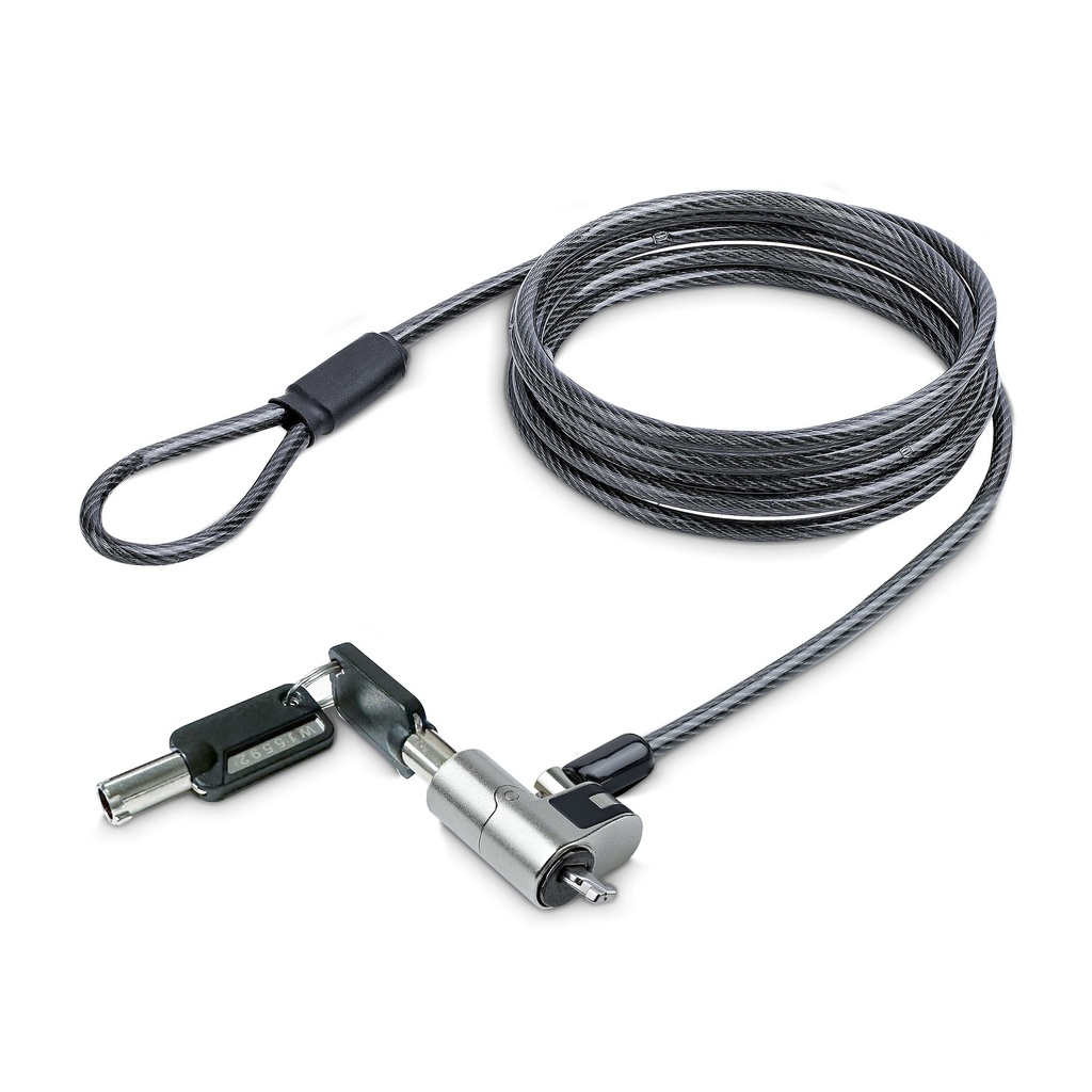 NANOK-LAPTOP-LOCK cable antirrobo Negro, Plata 2 m