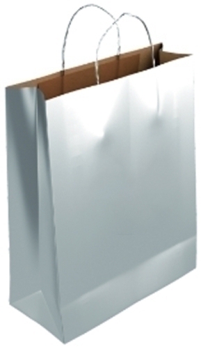 [02003128] BOLSA PAPEL KRAFT LISO 40x46 PLATA P/25