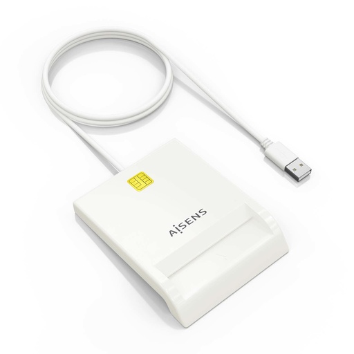 [ASCR-SN07-W] Lector de Tarjeta Inteligente DNI, Blanco