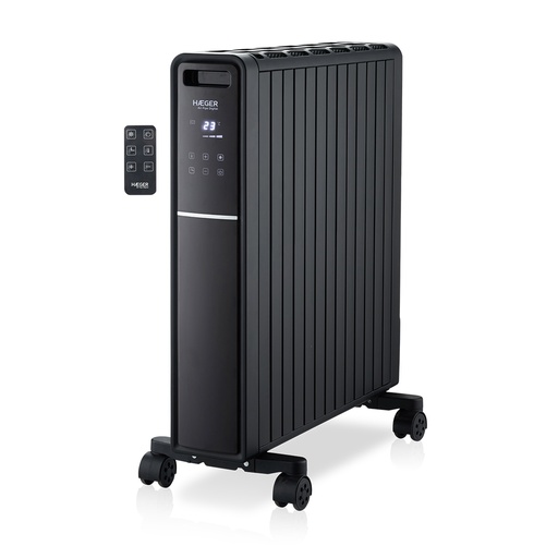 [HE-20D.003A] HE-20D.003A calefactor eléctrico Interior Negro 2000 W Convector