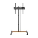 Soporte de Suelo ECO con Rueda para Monitor/Tv 35Kg de 32-55, Negro