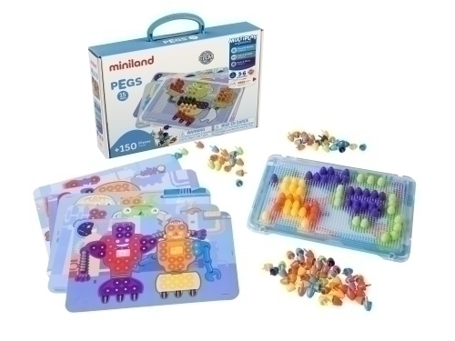 JUEGO ED.MINILAND PEGS 15 MM (3-6 años)