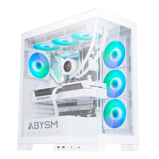 [AB123512] Danube Sava H500 White Escritorio Transparente, Blanco