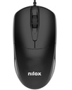 RATÓN USB CON CABLE, NEGRO - NILOX