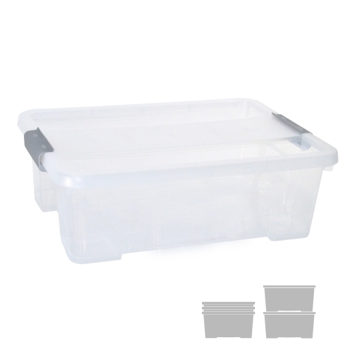 [CP1482010 CS TP] CAJA ALMA. ARCHIVO 2000 C/TAPA 10L 28X40X13CM TRAN