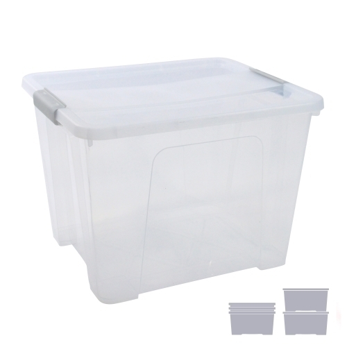 [CP1482032 CS TP] CAJA ALMA. ARCHIVO 2000 C/TAPA 32L 36X42X30CM TRAN