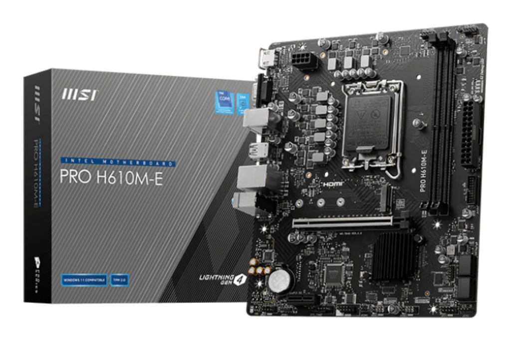 PRO H610M-E placa base Intel H610 LGA 1700 micro ATX