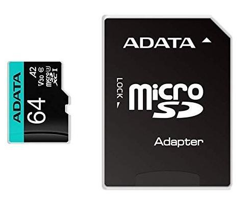 [AUSDX64GUI3V30SA2-RA1] Premier Pro 64 GB MicroSDXC UHS-I Clase 10