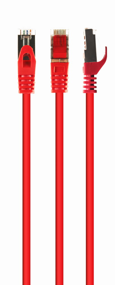 PP6A-LSZHCU-R-0.5M cable de red Rojo 0,5 m Cat6a S/FTP (S-STP)