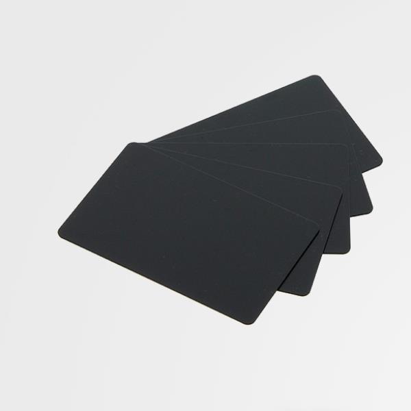 TARJETA NEGRA MATE PVC