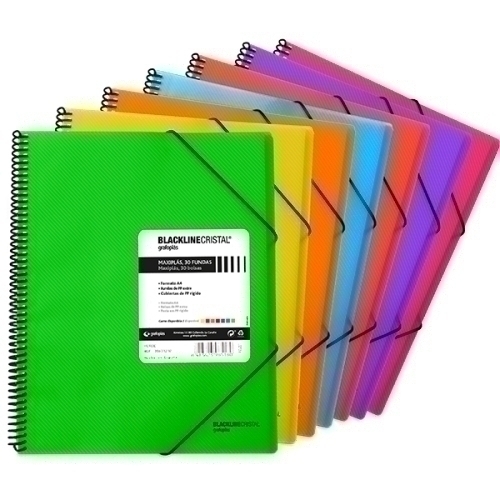 [39833251] TARIF.GRAF.PP MAXIPLAS BL A4 30 F.ROJO - Pack de 5 unidades