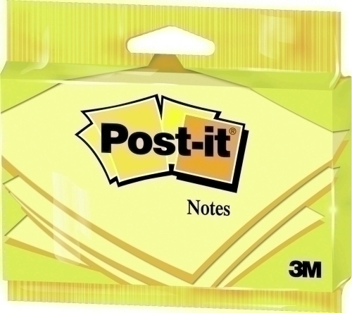 6830 nota autoadhesiva Rectángulo Amarillo 100 hojas Autoadhesivo