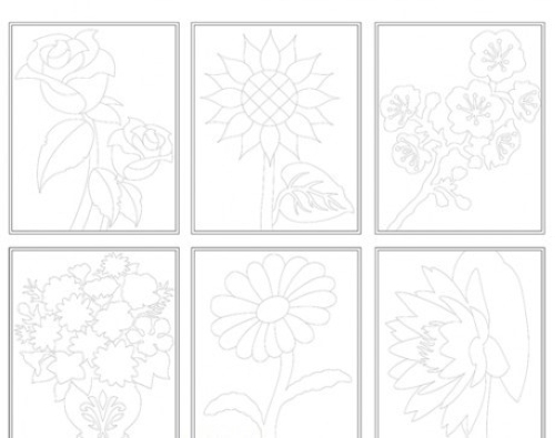 [1700113] CUADRO NIEFENVER MOD.FLORES PACK DE 6