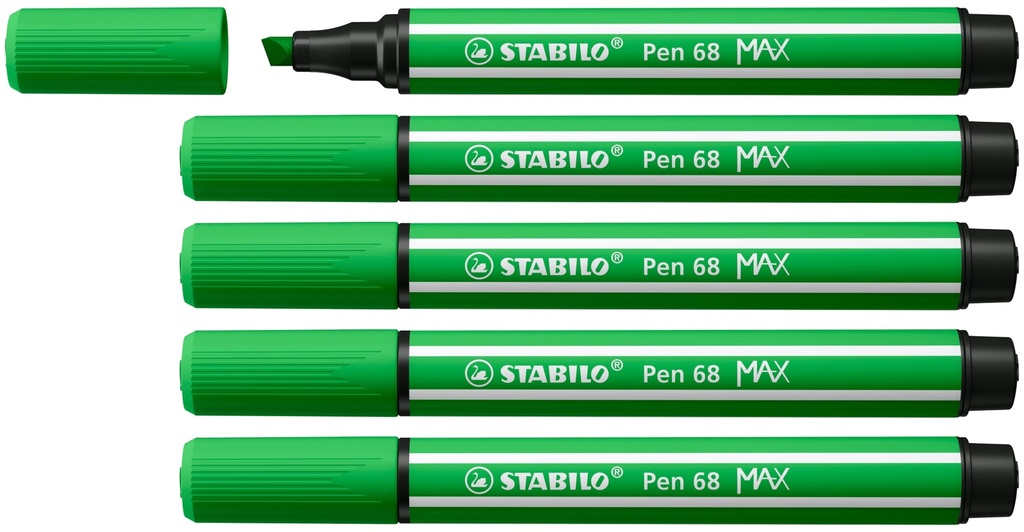 Pen 68 MAX rotulador Verde 5 pieza(s)