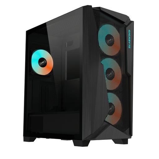 [GB-C301G] C301 GLASS Midi Tower Negro