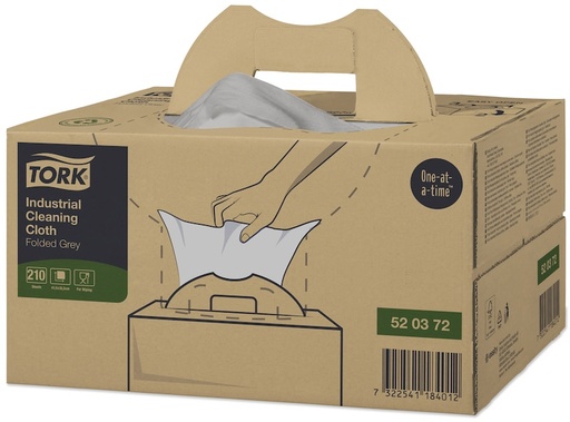 [520372] 520372 trapo para limpiar Papel Gris 210 pieza(s)