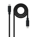 Cable USB 3.2 Gen2x2 20Gbps 5A/100W 4K/60Hz USB-C/M-USB-C/M, Negro, 3 m