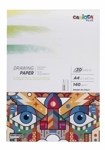 BLOC DIBUJO CARIOCA PLUS A4 140g 30h