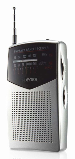 [PR-BIB.006A] PR-BIB.006A radio Portátil Analógica Negro, Plata