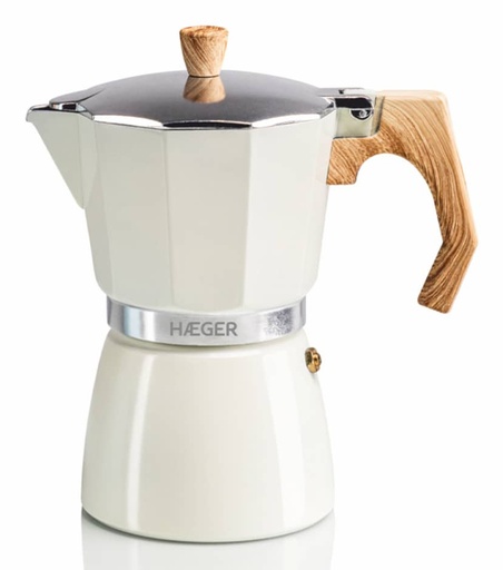 [CP-06A.010A] MOKA Pot 6 Cafetera italiana Beige