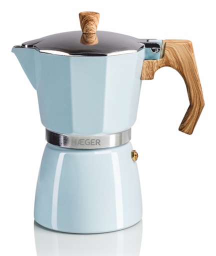[CP-06A.011A] MOKA Pot 6 Cafetera italiana Azul