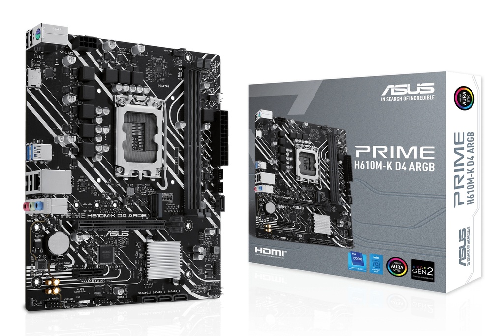 PRIME H610M-K D4 ARGB Intel H610 LGA 1700 micro ATX