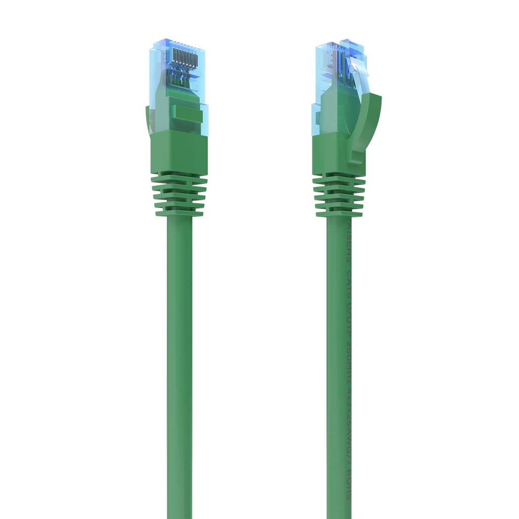 Cable De Red Latiguillo RJ45 Cat.6 UTP AWG26 CCA, Verde, 5.0 m