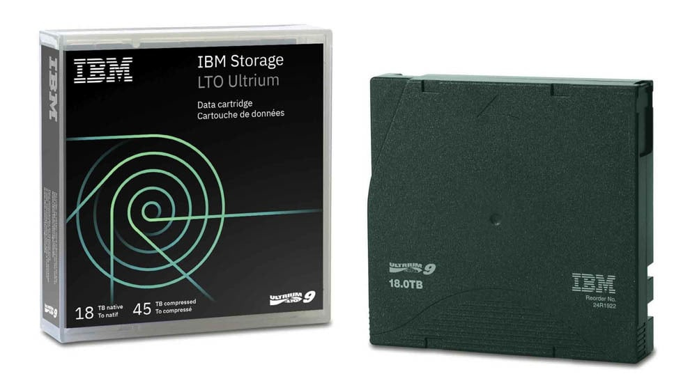 [IBTU18000R] 02XW568 Cinta de datos virgen 18 TB LTO