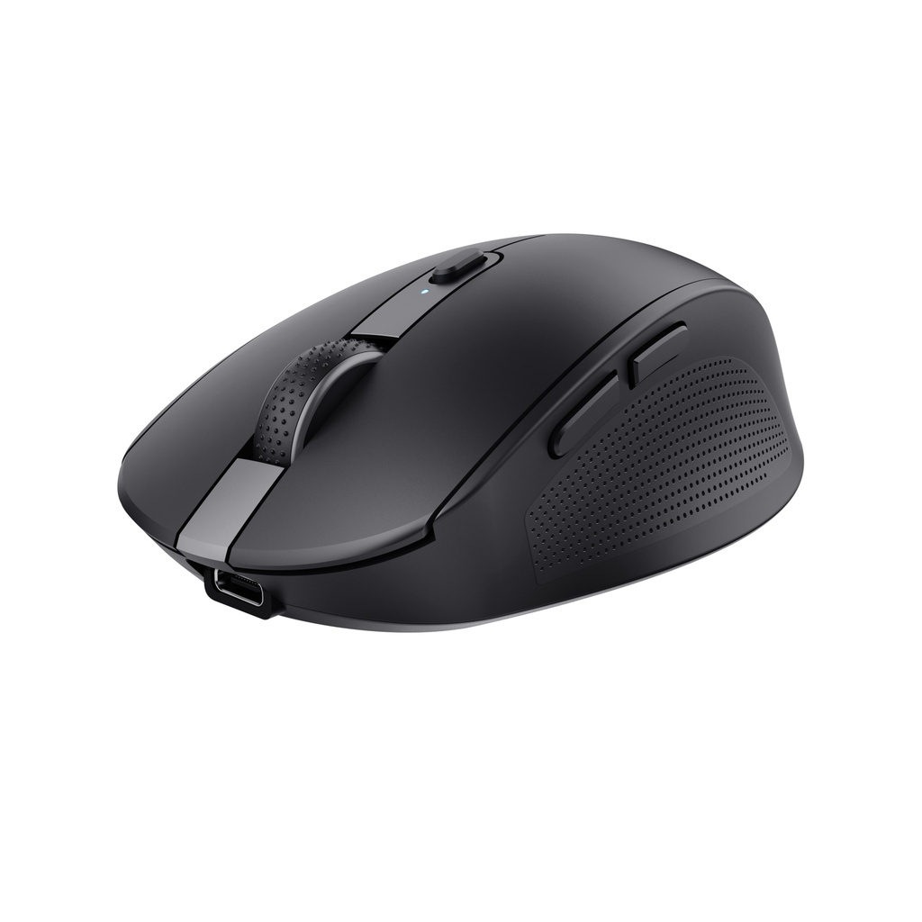 Ozaa ratón Oficina mano derecha RF Wireless + Bluetooth Óptico 3200 DPI