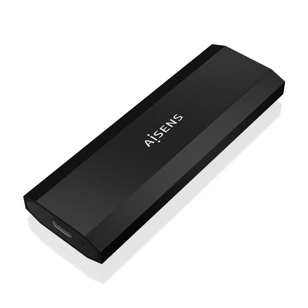 Caja Externa M.2 (NGFF) ASM2-028B NVMe a USB3.2 Gen2, Negra