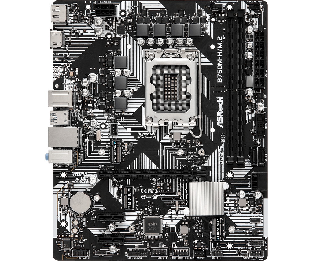 B760M-H/M.2 Intel B760 LGA 1700 micro ATX