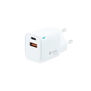 CARGADOR GAN 20W USB-C/USB-A PARED
