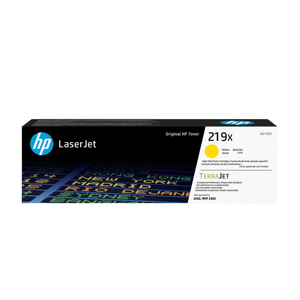 Cartucho de Tóner Original LaserJet 219X de alta capacidad amarillo