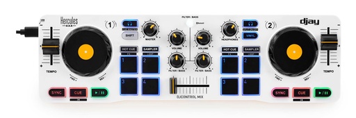 [4780921] 4780921 controlador dj 2 canales Negro, Blanco, Amarillo