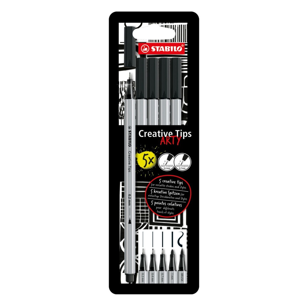 Creative Tips rotulador Negro 5 pieza(s)