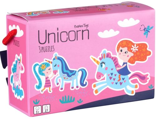 Pequeños brillantes puzzle triple unicorns