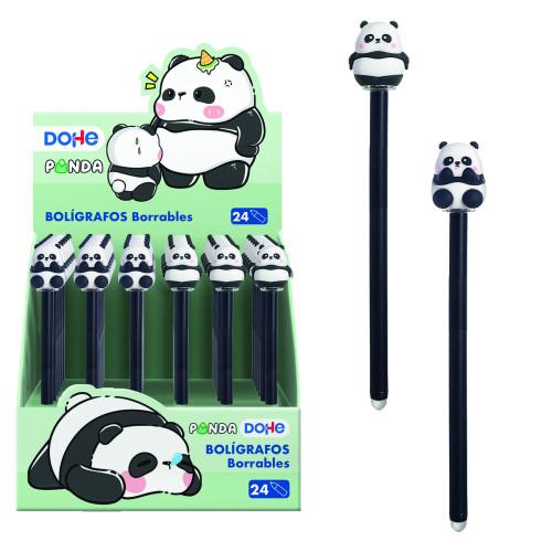 [79645] EXPOSITOR CON 24 BOLÍGRAFOS BORRABLES PANDA DOHE 79645
