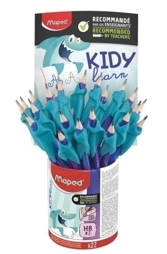[853502] BOTE 22 LAPICES DE GRAFITO PLAS HB GOMA + ADAPTADOR ERGONOMICO KIDY LEARN