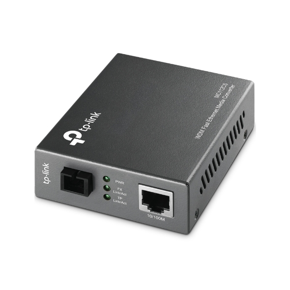 MC112CS convertidor de medio 100 Mbit/s Monomodo Negro