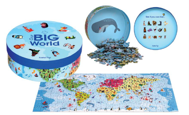 Nuestro gran mundo puzzle 200 piezas